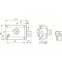 Замок накладной АЛЛЮР LT600 BN-R  5880 